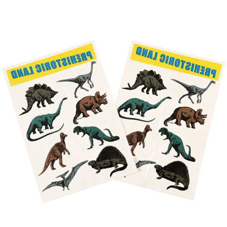 Prehistoric Land Temporary Tattoos (2 Sheets)