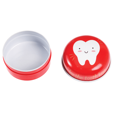 Red Tooth Fairy Tin