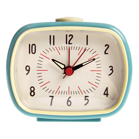 Blue Retro Alarm Clock