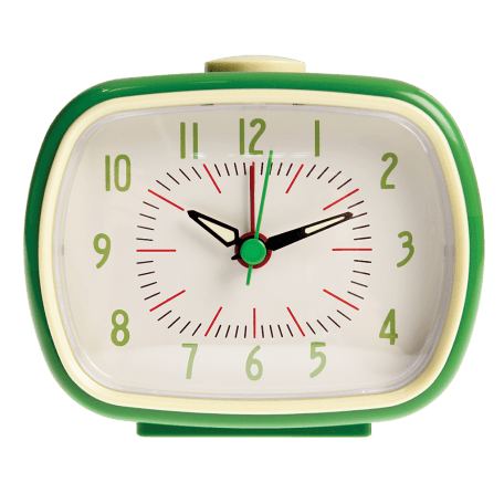 Green Retro Alarm Clock