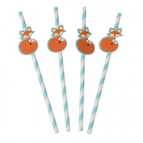 Rusty The Fox Party Straws