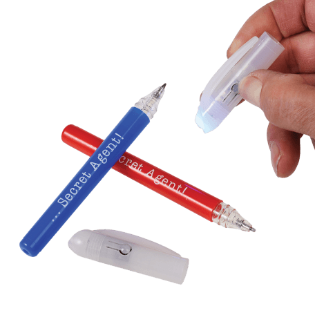 Set Of 2 Secret Agent Spy Pens