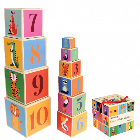 Colourful Creatures Stacking Blocks