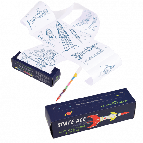 Space Age Mini Colouring And Games