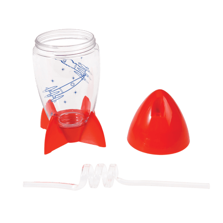 Space Age Rocket Cup And Straw