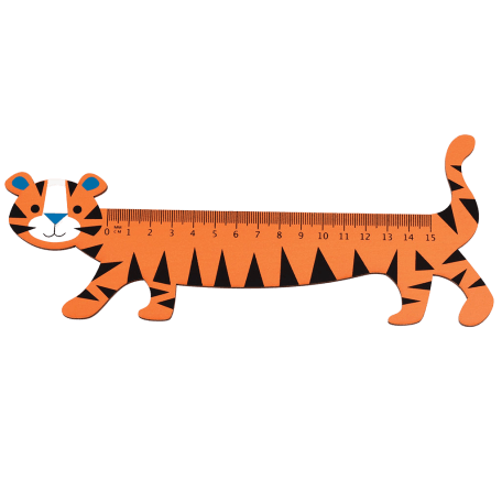 Tiger Wooden Ruler