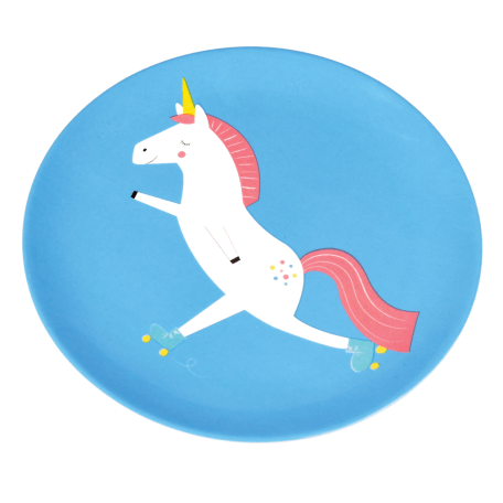 Magical Unicorn Melamine Plate