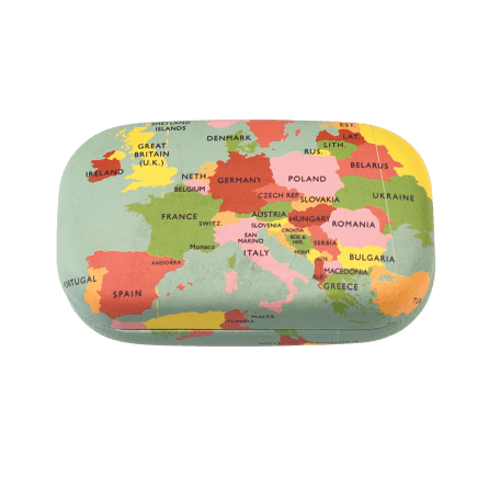 World Map Mini Travel Case