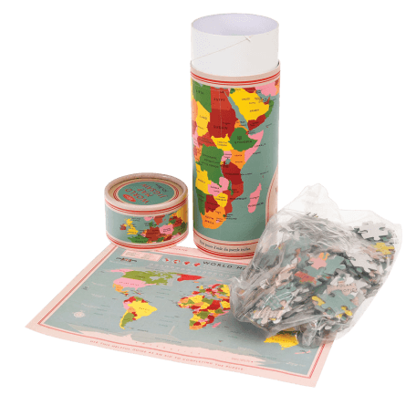 World Map 300 Piece Puzzle In A Tube