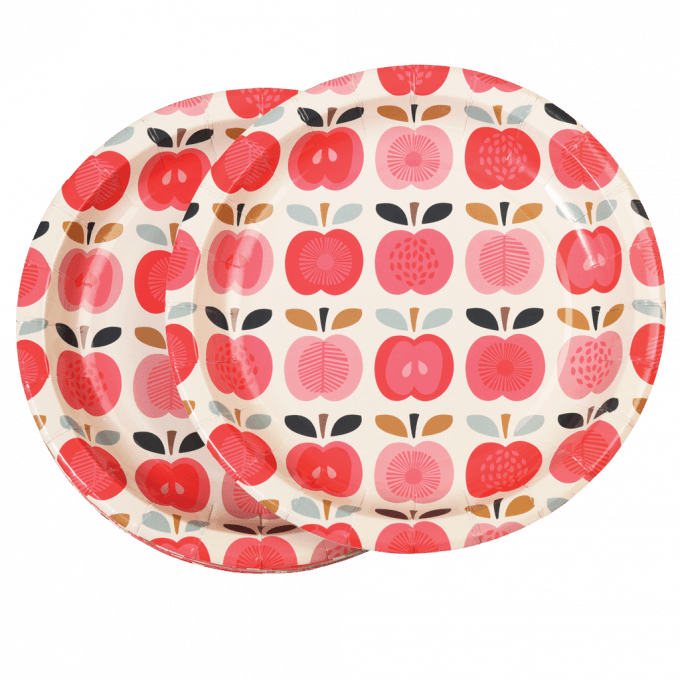 ﻿Vintage Apple Paper Plates (set Of 8) ﻿Rex London