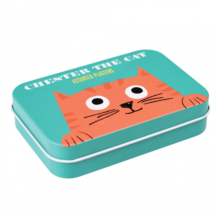 ﻿Chester The Cat Plasters In A Tin (pack Of 30) | ﻿Rex London