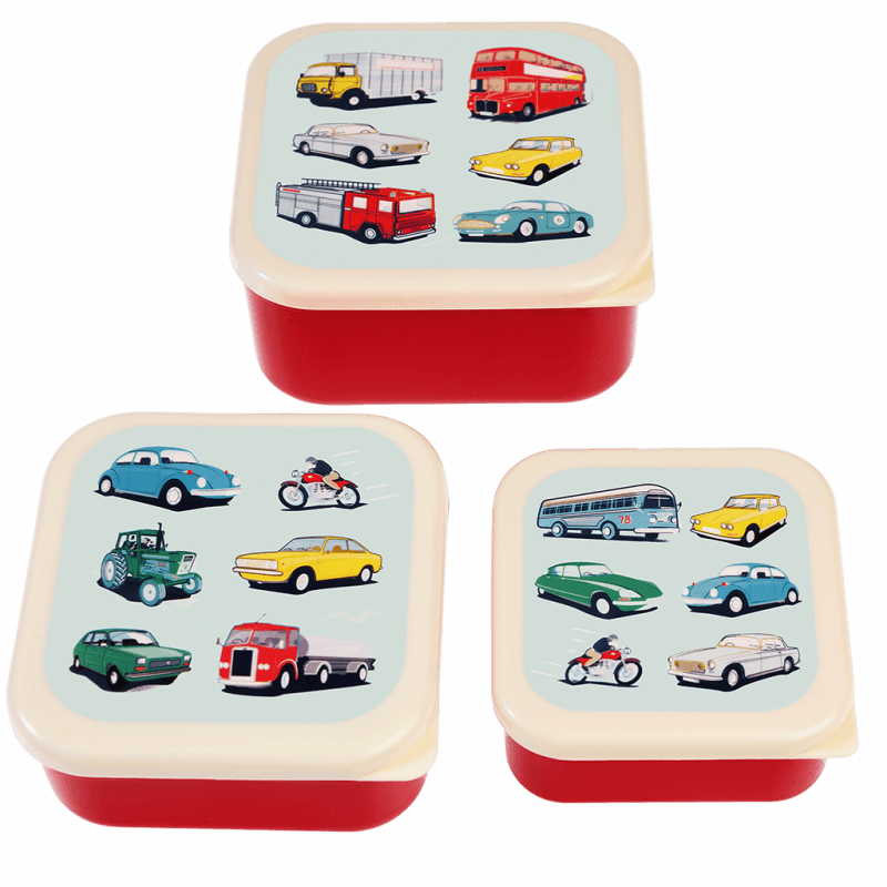 ﻿Snack boxes (set of 3) - Road Trip | ﻿Rex London