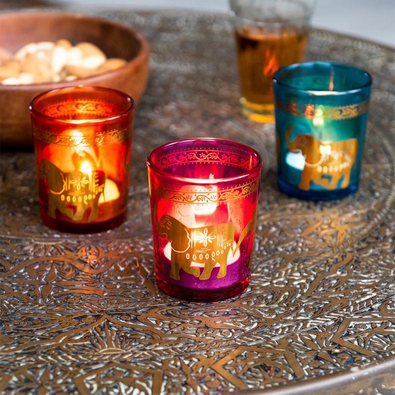 Stained Glass Candle on sale Holder Set