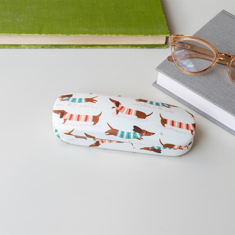 Glasses case cleaning cloth Sausage Dog Rex London