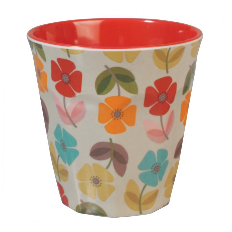 ﻿Melamine Tumbler Mid Century Poppy | ﻿Rex London