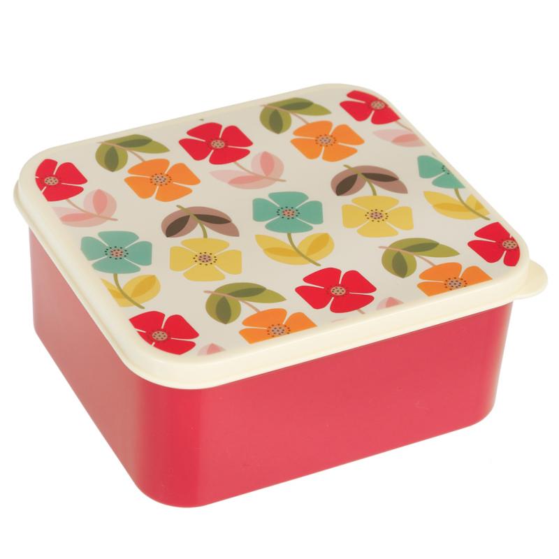 ﻿MID CENTURY POPPY LUNCH BOX | ﻿Rex London