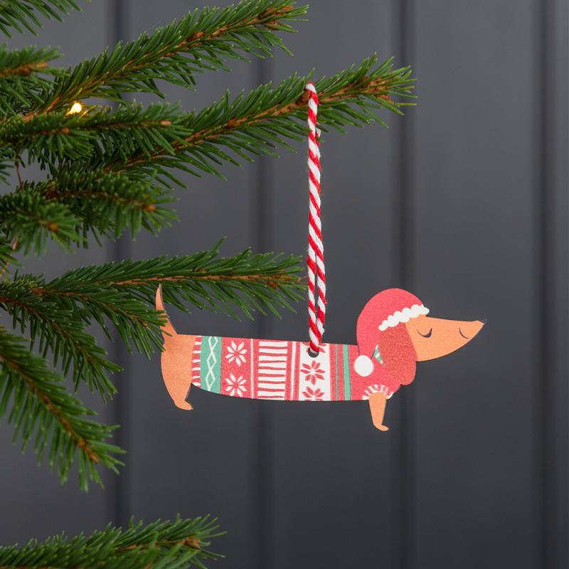 Sausage dog 2024 tree decorations