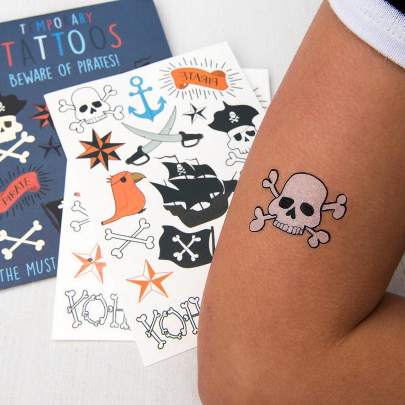 Pirate  Buccaneer  Temporary Tattoo Complete Kit