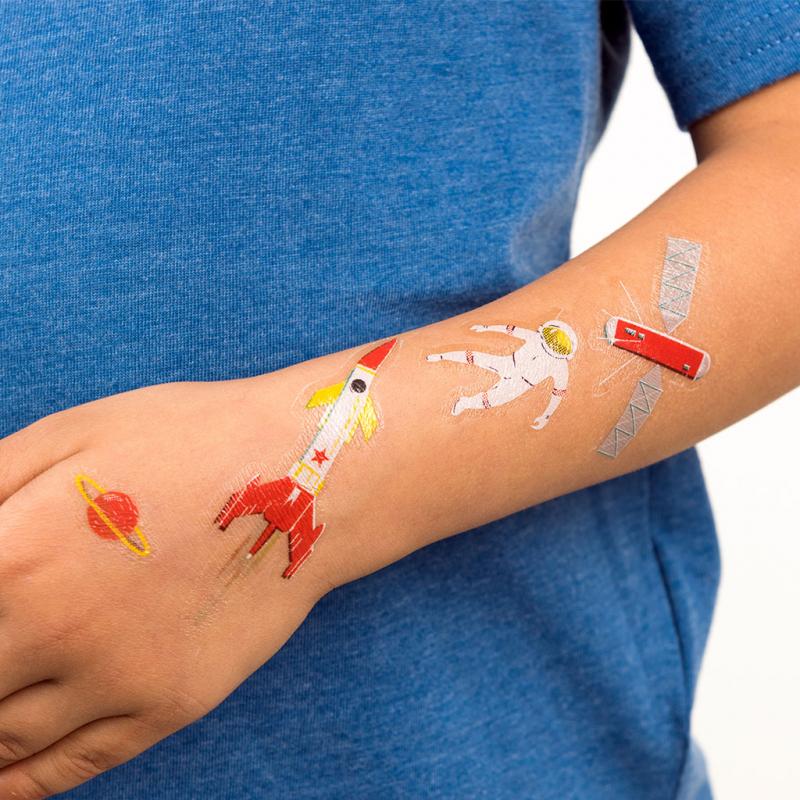 Waterproof Space Themed Temporary Tattoos For Kids Watercolor Astronaut And  Universe Motifs, Fake Planets And Stars Stickers From Semenlockring, $5.58  | DHgate.Com