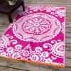 Pink Recycled Floor Mat 