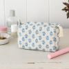 Quilted Makeup Bag - Cornflower