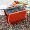 Portable Suitcase Bbq - Burnt Orange