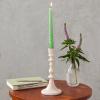 Enamel candlestick 19cm - Pink