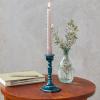 Enamel candlestick 13cm - Blue