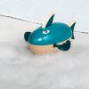 Wooden wind up shark