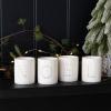 Glossy ceramic tealight holders (set of 4) - NOEL