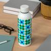 Stainless steel bottle 500ml - blue green daisy