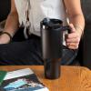 Travel tumbler with handle (1.2Ltr) - Black