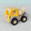 Wooden push along vehicle toy - Cement mixer (yellow)