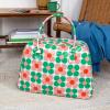 Weekend bag - Pink and green Daisy