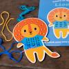 Learn to sew wooden hand-stitch set - Lion