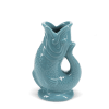 Petro blue fish vase