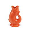 Orange fish vase