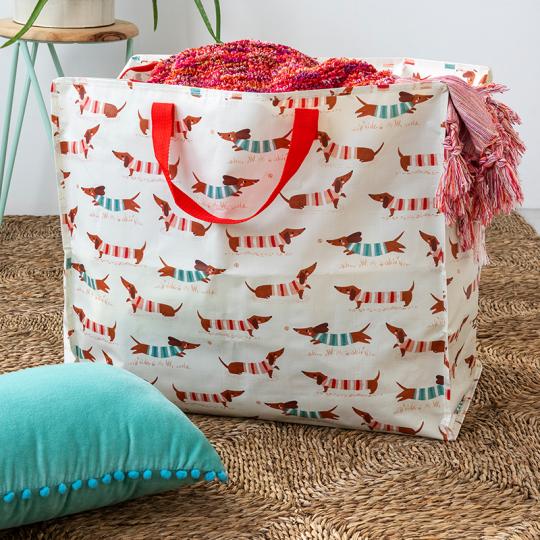 Sausage Dog jumbo storage bag