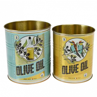 Olive Oil Storage Tins (set Of 2)