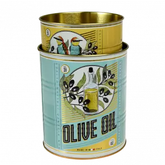 Olive Oil Storage Tins (set Of 2)