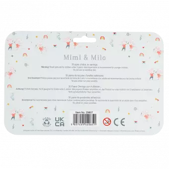 Mimi And Milo Stick On Earrings