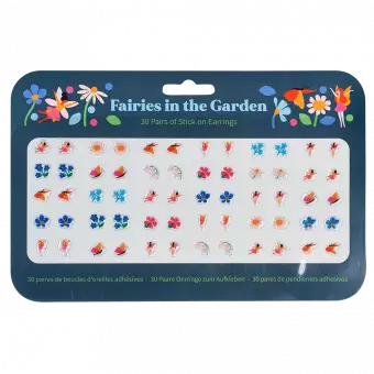 Fairies In The Garden Stick On Earrings