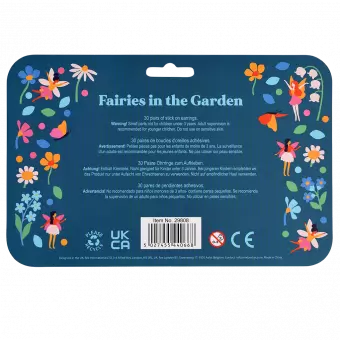 Fairies In The Garden Stick On Earrings