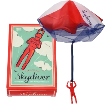 Traditional skydiver toy