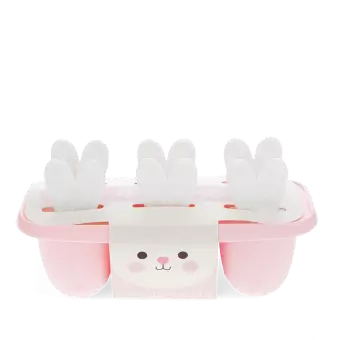 Bunny ear ice lolly mould - Pink