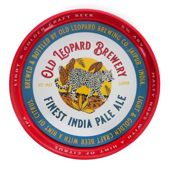 Round Serving Tray - Old Leopard Brewery