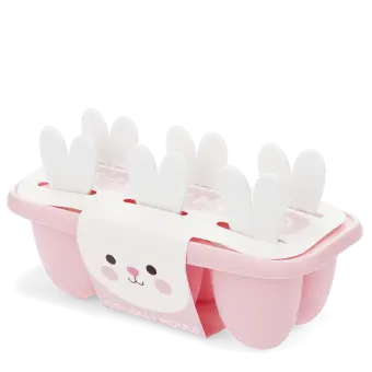 Pink ice lolly mould bunny ears