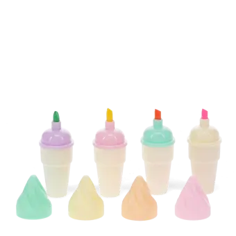 Mini highlighters (set of 4) - Ice cream