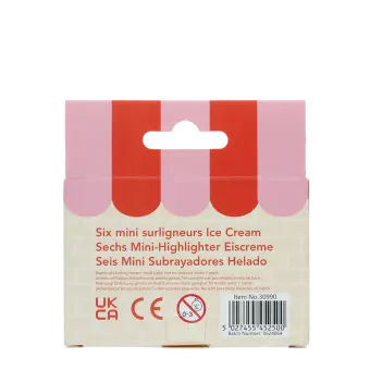 Mini highlighters (set of 4) - Ice cream