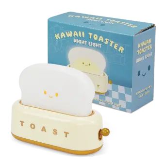 USB rechargeable dimmable night light - Kawaii Toaster